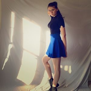 Blue skirt